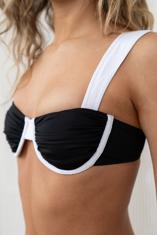 DOLCE TOP - BLACK/WHITE