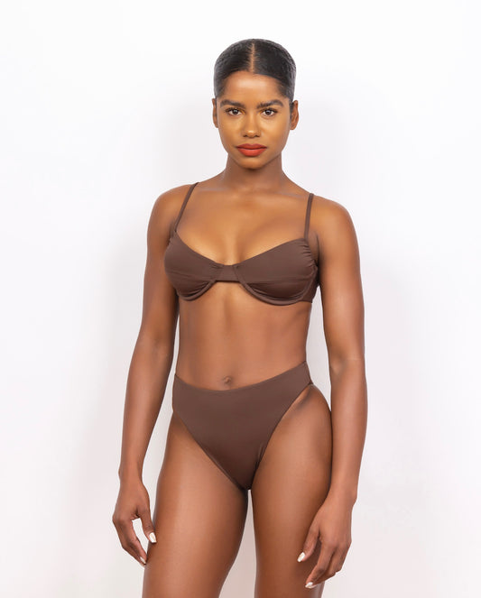 TROPEZ TOP - MOCHA
